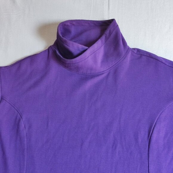 32 Degrees Heat active wear sweatshirt women's size M purple cowl neck - Picture 2 of 8